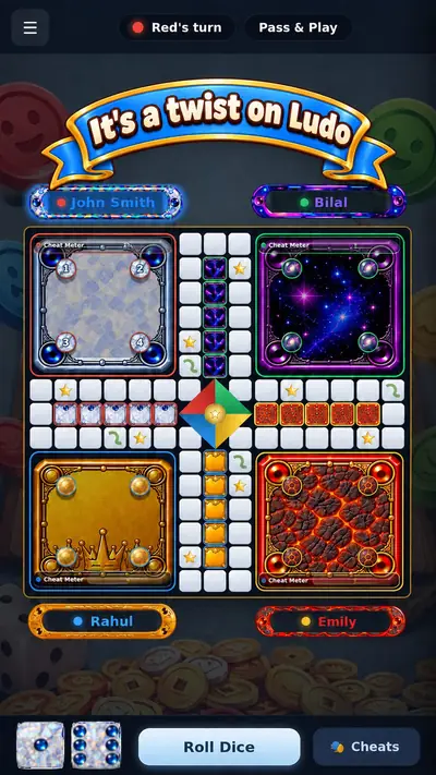 It's a twist on Ludo
